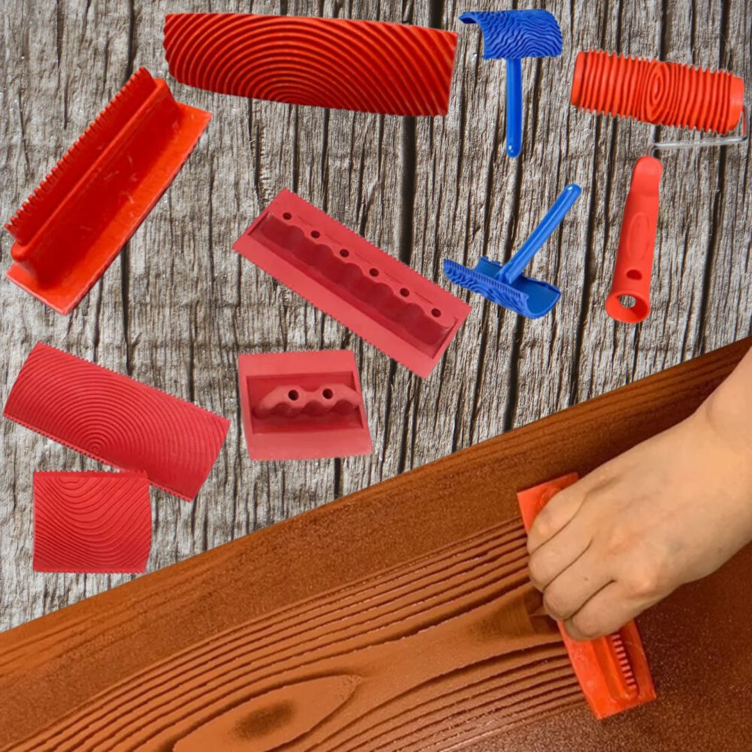 rouleau-de-peinture-a-motif-de-bois-accessoires