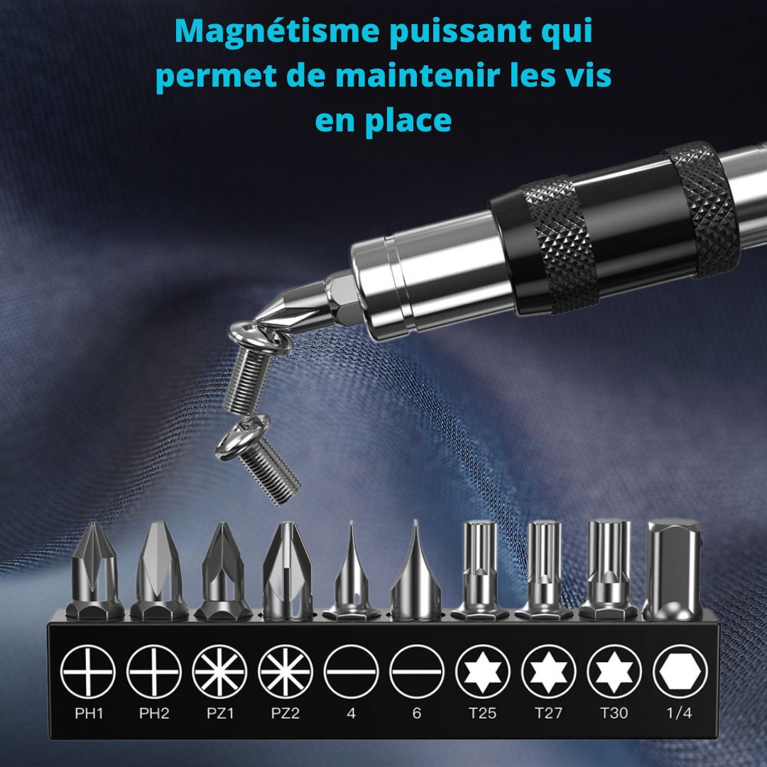 Porte-embout-magnétisme-puissant-vis