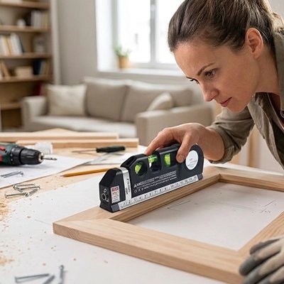 Niveau laser avec mesure