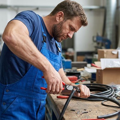 Pince coupante travaux