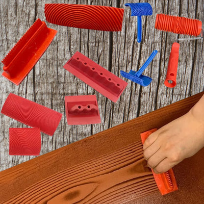 rouleau-de-peinture-a-motif-de-bois-accessoires